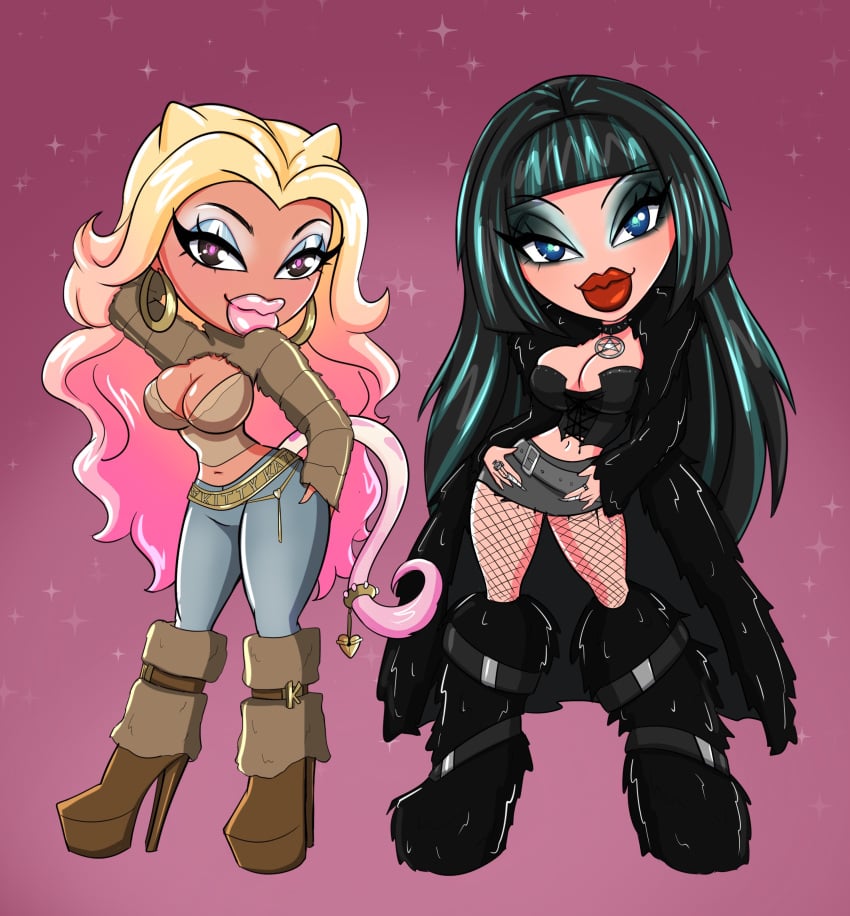 1girls big_head bimbo_lips bratz bratz_face bratzification dollification female high_heels huge_ass huge_breasts implied_transformation kittymellow lips makeup post_transformation revealing_clothes tagme thick_lips thick_thighs transformation wide_hips