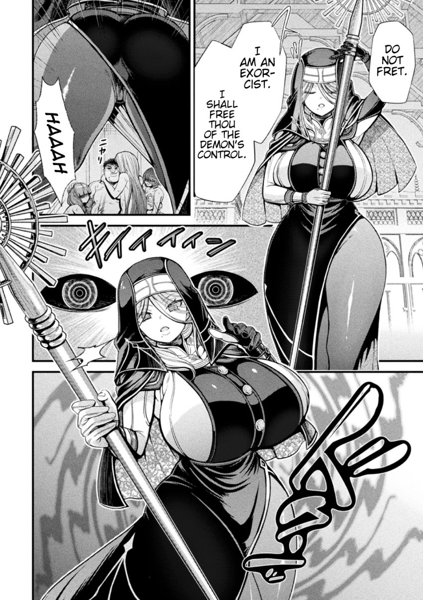 big_breasts chifuyuappleton english_text exorcist huge_breasts hypnosis manga manga_page mind_control nun text