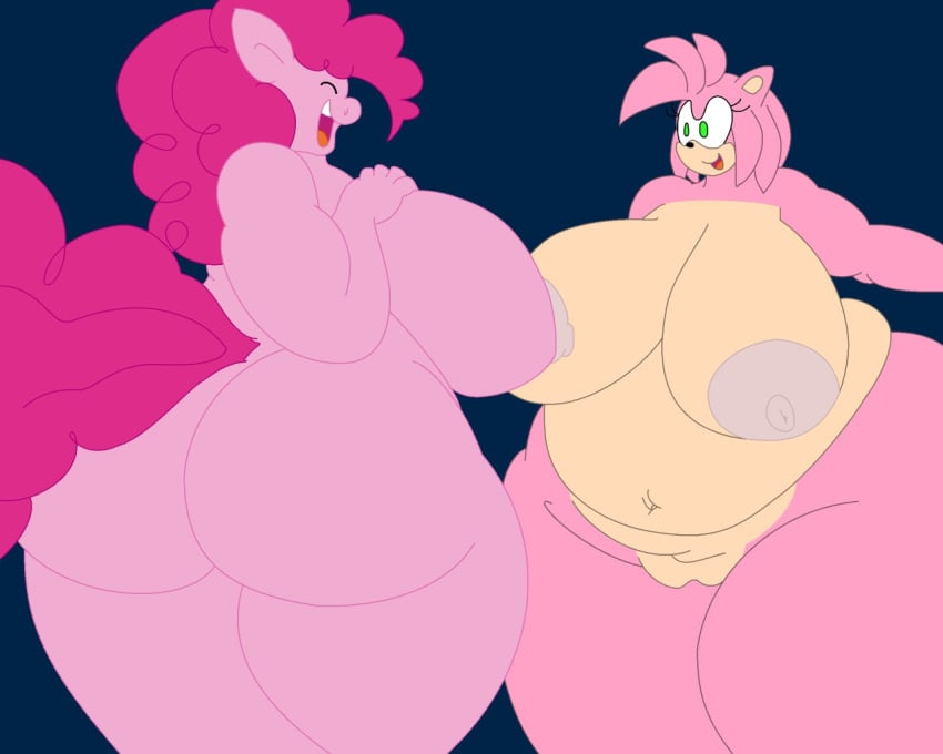 2018 5:4 amy_rose anthro anthrofied areola ass belly bestthe big_areola big_belly big_breasts big_butt black_nose breasts closed_eyes color_edit colored crossover denizen1414 duo earth_pony equid equine erect_nipples eulipotyphlan eyelashes female friendship_is_magic genitals green_eyes hair hand_on_breast hasbro hedgehog horse huge_belly huge_breasts huge_butt hyper hyper_breasts hyper_butt mammal mane multicolored_body my_little_pony navel nipples nude open_mouth open_smile overweight overweight_anthro overweight_female pink_body pink_hair pink_mane pink_tail pinkie_pie_(mlp) pony pussy sega smile sonic_the_hedgehog_(series) standing tail tan_body third-party_edit two_tone_body