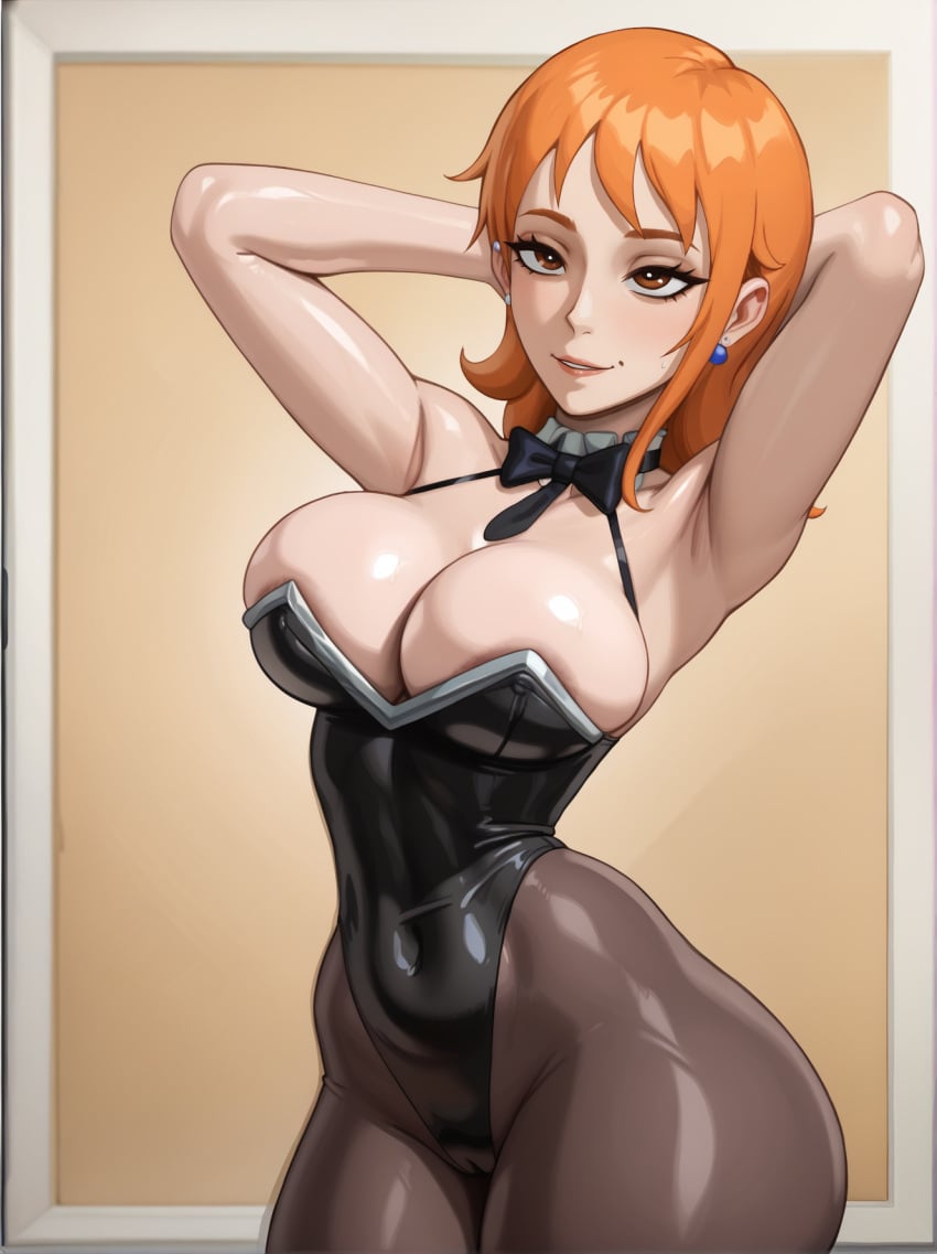 ai_generated bunnysuit female female_only mexkwigo nami_(one_piece) one_piece