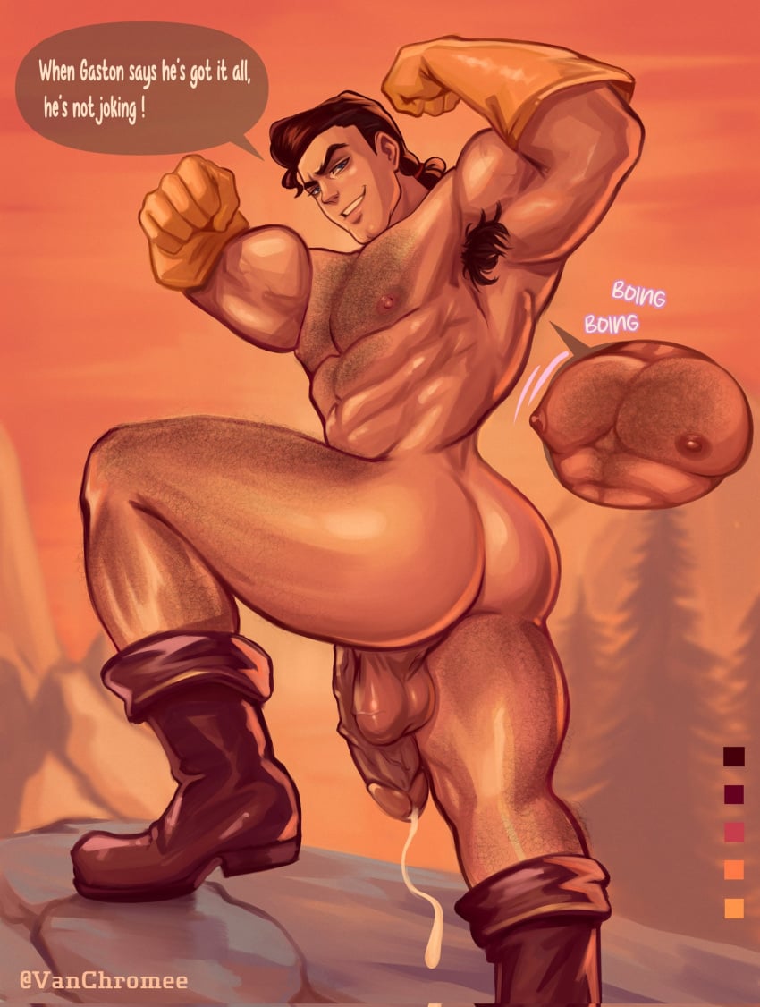 1boy abs armpit_hair ass back_view balls bara bara_ass bara_tiddies bara_tits beauty_and_the_beast beefy big_ass big_balls big_butt big_muscles big_pecs big_penis big_thighs black_hair blue_eyes body_hair bodybuilder boots brown_boots bubble_ass bubble_butt buff busty chest_hair cum cum_drip cum_dripping cum_dripping_from_penis cumdrip daddy dilf disney disney_villains ejaculation english_text erect_nipples erect_penis erection flexing flexing_arms flexing_biceps flexing_muscles gaston gloves hairy hairy_armpits hairy_chest hairy_legs hairy_male hairy_thighs human hunk large_pectorals large_penis light-skinned_male light_skin looking_at_viewer looking_back male male_boobs male_chest male_focus male_nipples male_only manboobs manly mature mature_male medium_hair moobs muscles muscular muscular_arms muscular_male naked nipples nude nude_male outdoor_nudity outdoors outside pecs pectorals pose posing presenting presenting_ass presenting_butt proud proud_of_his_cock pubic_hair six_pack solo solo_focus solo_male standing talking_to_viewer teeth teeth_showing text thick_ass thick_penis thick_thighs tied_hair vanchromee veiny_biceps veiny_muscles veiny_penis yellow_gloves