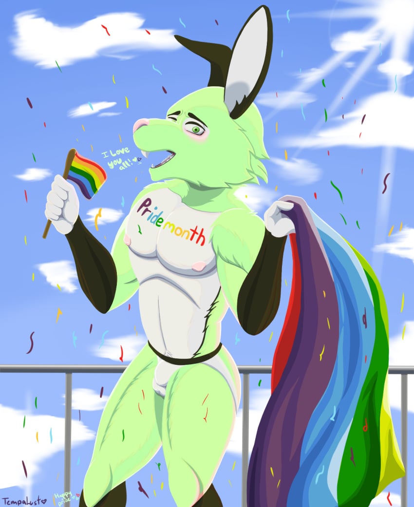 clothing comic hi_res jockstrap male male/male mint_(disambiguation) non-human non-human_only snout solo tempalust underwear