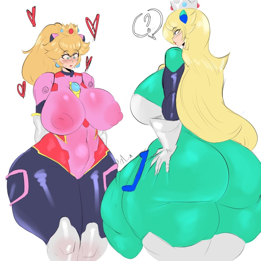 1futa 1girls 2025 big_ass big_breasts blonde blonde_female blonde_hair blue_eyes blush blushing bodysuit caitdrawsstuff2 crown female futanari hi_res high_resolution highres huge_ass huge_breasts huge_cock huge_penis intersex large_ass large_breasts long_hair mario_(series) nintendo princess_peach princess_rosalina royalty superman_(series) tagme thick_thighs tight_clothing voluptuous voluptuous_female wide_hips