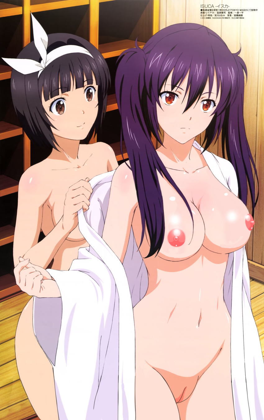 female isuca nipples nude official_art purple_hair tagme takahara_shuuji uncensored