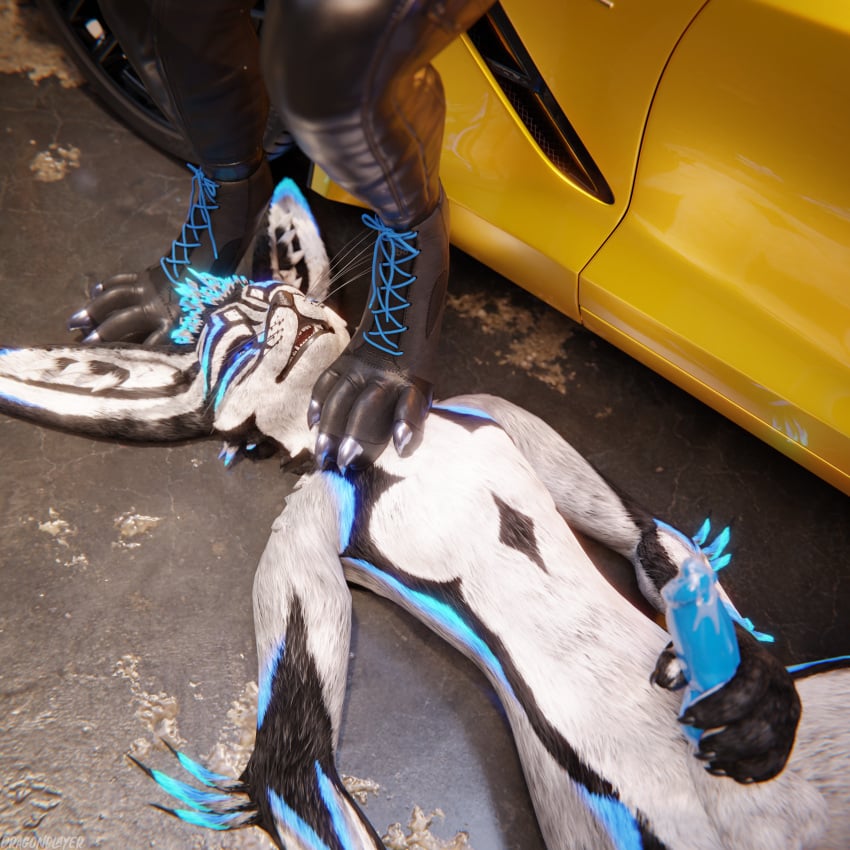 1:1 3d 3d_(artwork) 4k absurd_res animal_genitalia animal_penis anthro anthro_on_anthro balls biped black_body black_boots black_claws black_clothing black_footwear black_fur black_nose black_shoes blender_(artwork) blender_cycles blue_body blue_fur blue_penis bodily_fluids boots bottomwear canid canine canine_genitalia canine_penis canis car claws clothed clothing cum cum_drip cum_dripping_from_penis cum_on_penis depth_of_field digital_media_(artwork) dominant dragonplayer dragonplayer_(character) dripping duo erection feet foot_fetish foot_on_chest foot_on_head foot_on_neck foot_play footwear fox fur genital_fluids genitals grey_body grey_fur hair hi_res hindpaw inside jacket jex jexouium knot leaning_against_car leather leather_boots leather_bottomwear leather_clothing leather_footwear leather_jacket leather_pants leather_topwear lying lying_on_ground male male/male mammal masturbation multicolored_body nude on_ground open_mouth pants pawpads paws penis reflection rexouium sex shoes slim slim_anthro slim_male slim_sub smile standing standing_on_another stepped_on submissive submissive_male tail teeth toe_claws toes topwear vehicle white_body white_fur xedthedead_(character) yellow_car