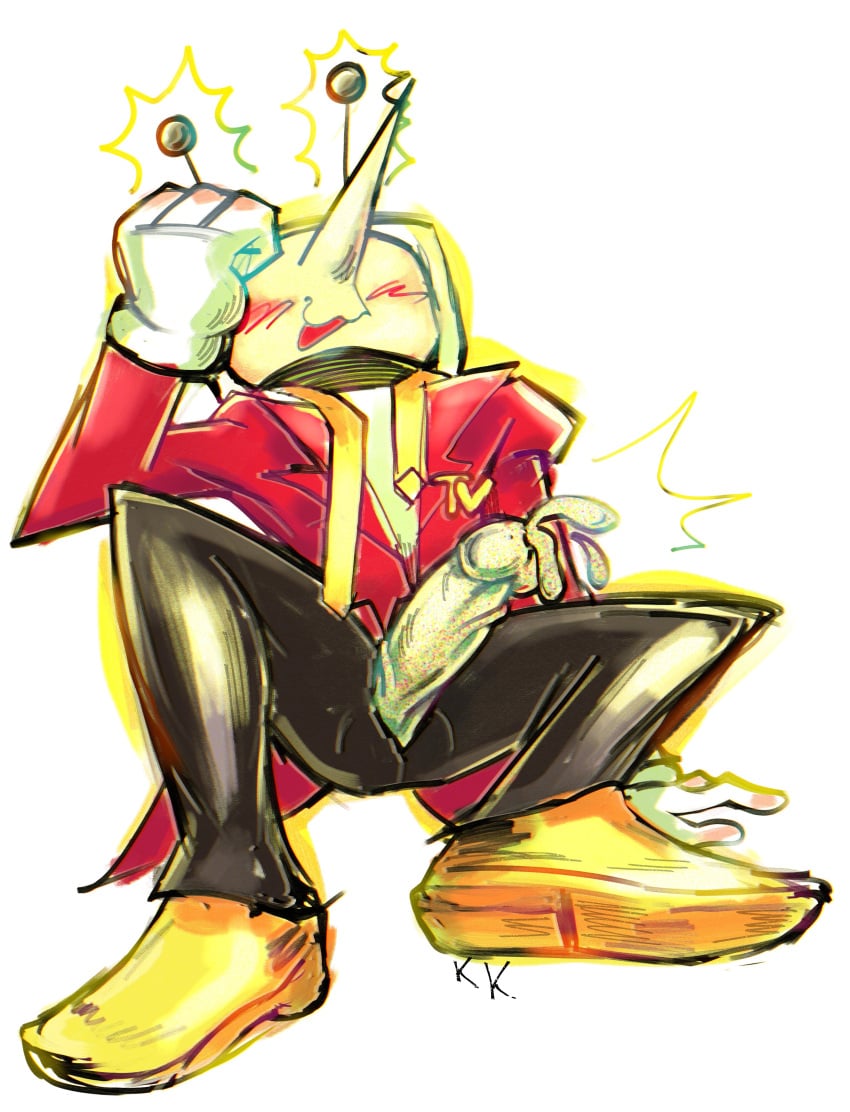 blush cum deltarune deltarune_chapter_3 long_nose no_eyes solo_male tagme_(artist) tenna_(deltarune) tv_head white_skin