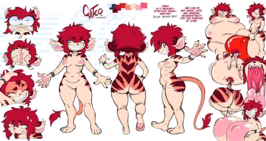 anthro chiko_(durg) dragon durg_(artist) felid feline female hi_res mammal mythological_creature mythological_scalie mythology scalie