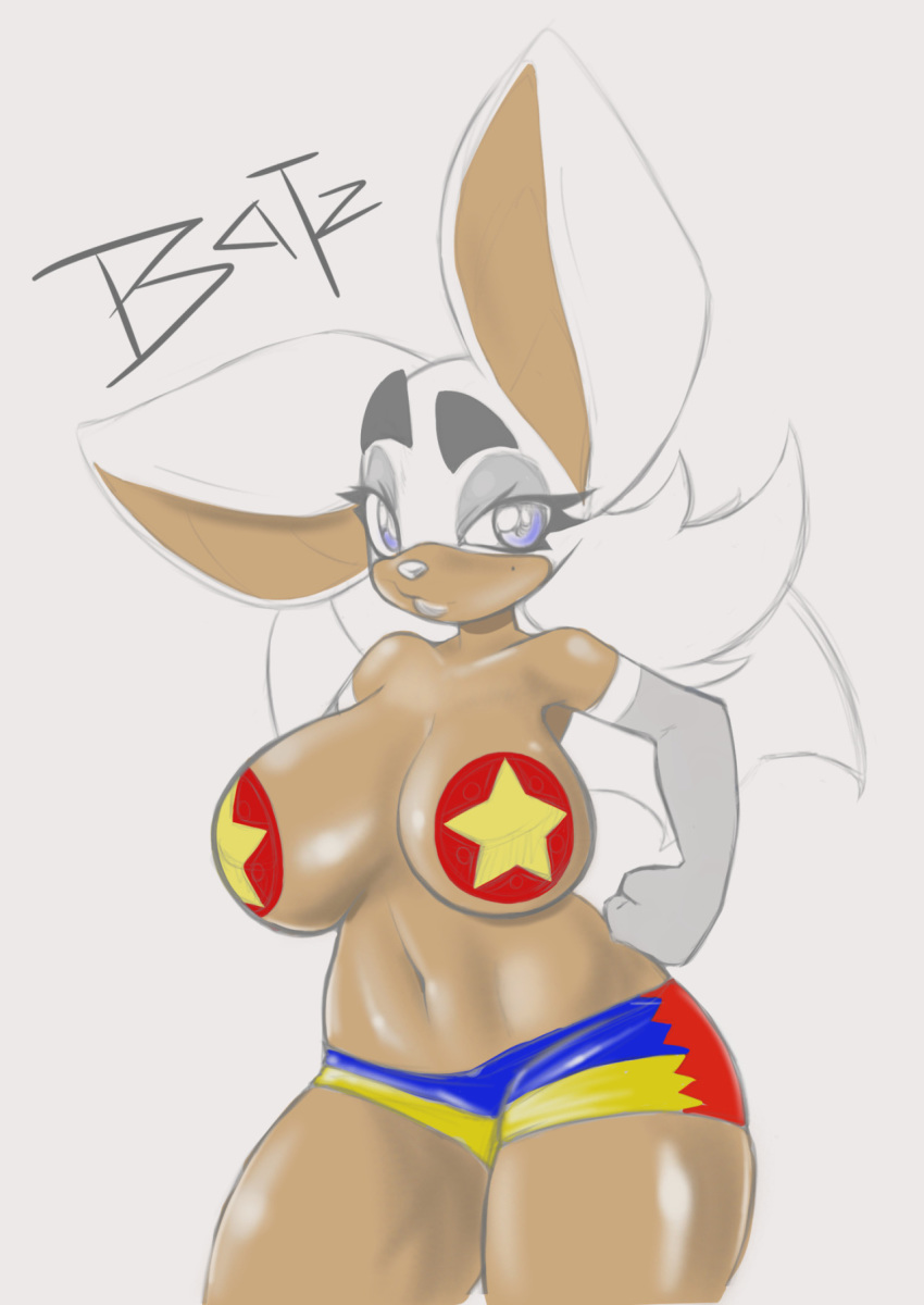 breasts female rouge_the_bat sonic_(series) xopachi