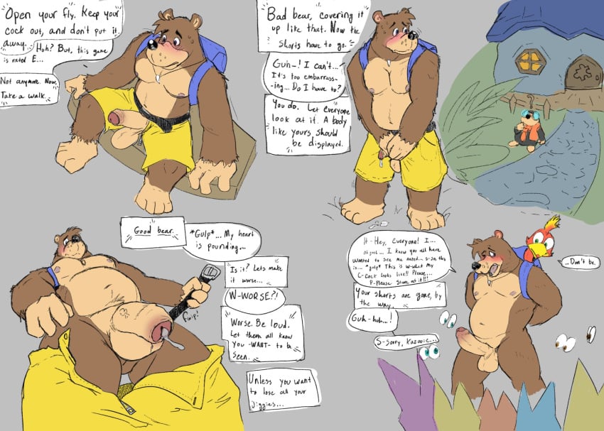 1boy balls banjo-kazooie banjo_(banjo-kazooie) cum kazooie male nude penis tagme yariku