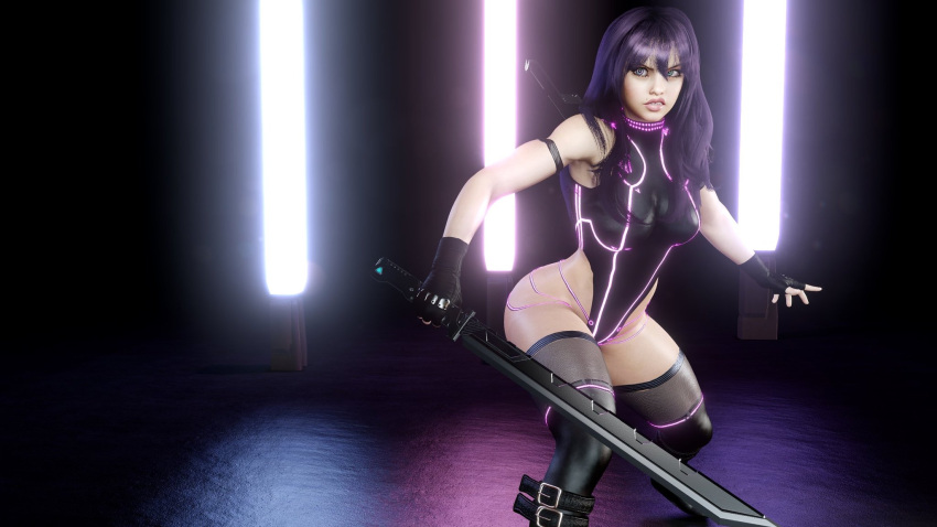 1girls 3d ass assassin breasts bust busty curvaceous curvy curvy_figure female female_focus hips hourglass_figure kori_(sevenarts) legs light-skinned_female light_skin mature mature_female purple_hair sevenarts slim_waist thesevenartsx thick thick_hips thick_legs thick_thighs thighs voluptuous waist wide_hips zfg-101-56