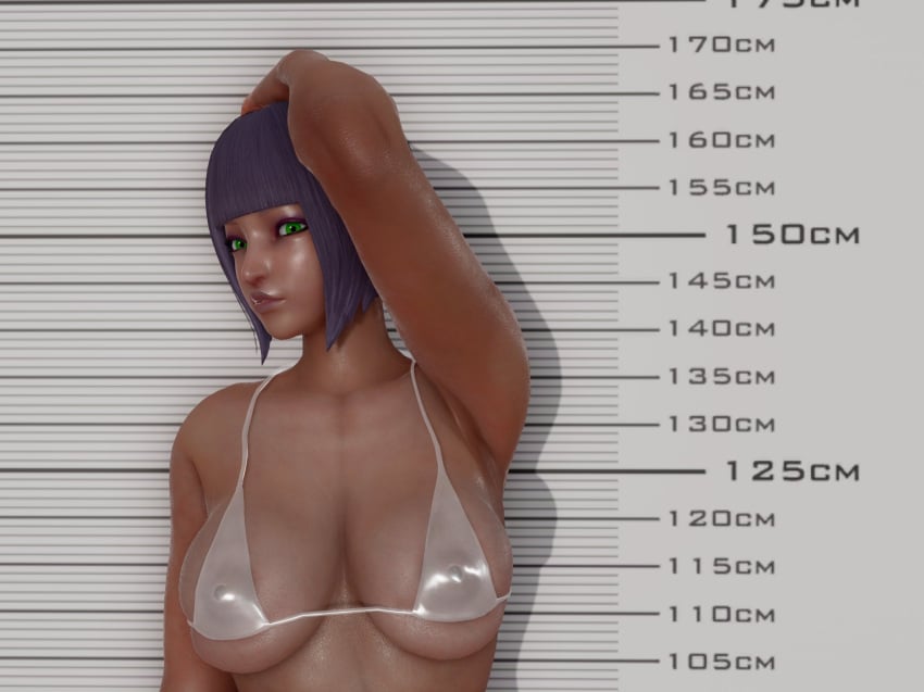 3d bikini capcom ecchi_fighties erect_nipples female female_focus female_only menat_(street_fighter) micro_bikini nipple_bulge street_fighter street_fighter_v tagme