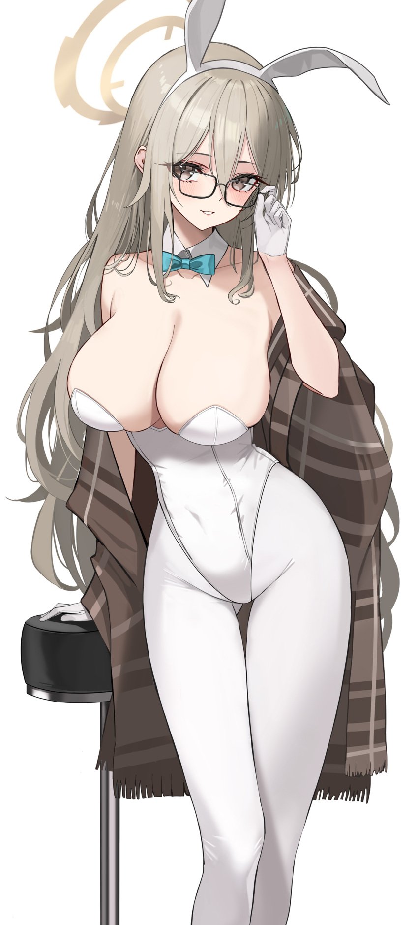 1girls absurd_res absurdres adult adult_female akane_(blue_archive) akane_(bunny)_(blue_archive) black_glasses blonde_eyebrows blonde_female blonde_hair blonde_hair_female blue_archive blue_bowtie blush blushing_female bowtie breasts brown_eyes brown_eyes_female bunny_ears bunny_girl cleavage collar collarbone curvy curvy_body curvy_female curvy_figure curvy_hips curvy_thighs dot_nose elbows female female_only fingers glasses gloves groin hair_between_eyes hairband halo head_tilt high_resolution highres hourglass_figure knees large_breasts legs legwear light-skinned_female light_skin long_hair looking_at_viewer mature mature_female navel off_shoulder pantyhose parted_lips plant playboy_bunny rella2930 rikui_(rella2930) shoulders simple_background slender_body slender_waist slim_girl slim_waist smile smiling smiling_at_viewer solo standing thick_thighs thigh_gap thighs thin_waist tilted_head upper_body v-line white_background white_bunny_ears white_collar white_gloves white_hairband white_legwear white_leotard white_pantyhose wide_hips yellow_halo