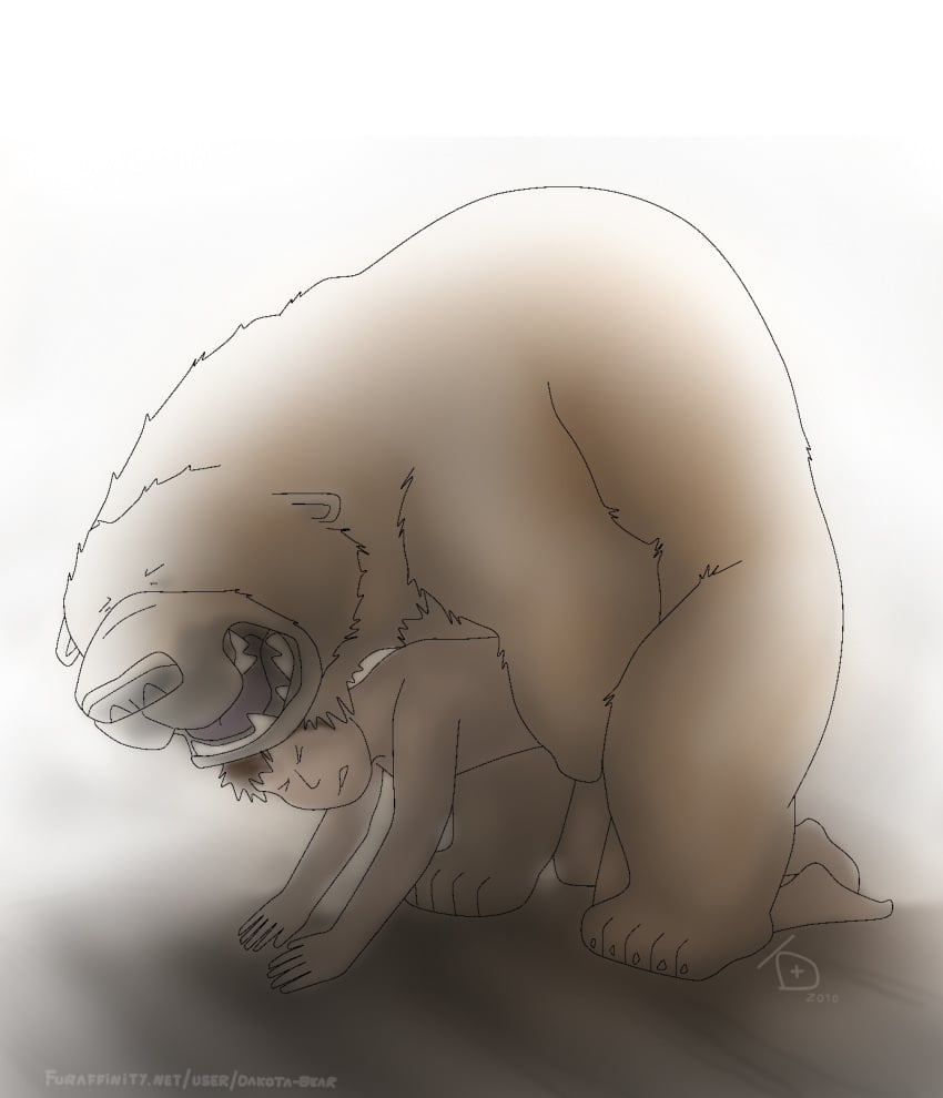 bear dakota-bear feral human interspecies male mammal polar_bear yaoi zoophilia