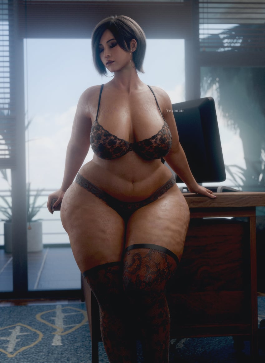 1female 1girls 3d ada_wong asian asian_female ass bbw big_ass big_breasts black_hair breasts cellulite chubby chubby_female curvy curvy_body curvy_female curvy_figure digital_drawing_(artwork) digital_media_(artwork) female female_only mature mature_body mature_figure mature_woman milf mommy resident_evil resident_evil_2 resident_evil_4 sagging sagging_boobs sagging_breasts saggy saggy_boobs saggy_breasts solo solo_female thick thick_ass thick_thighs thighs vexonair voluptuous voluptuous_female wide_hips