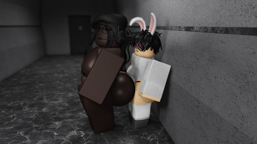 1boy 1girls 3d big_ass bulge bulge_fondling cometrr34 everytoo femboy huge_bulge hyper roblox robloxian tagme