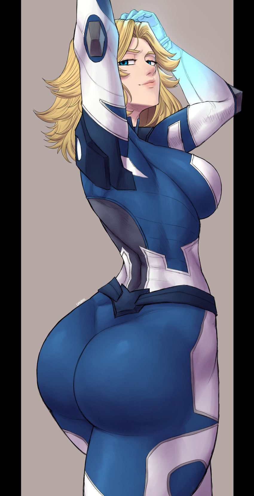 1girls ass big_ass big_breasts big_butt blonde_female blonde_hair blue_eyes bodysuit clothed curves curvy fantastic_four fat_ass female female_only fully_clothed huge_ass huge_butt invisible_woman invisible_woman_(marvel_rivals) large_ass large_butt light-skinned_female light_skin limn044 marvel marvel_comics marvel_rivals milf thick_ass thick_thighs