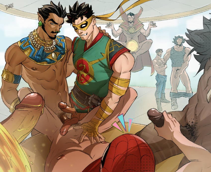 abs anal anal_sex balls bara biceps big_balls big_penis black_panther_(marvel) black_panther_(marvel_rivals) black_panther_(series) daddy dark-skinned_male dilf doctor_strange doctor_strange_(series) erection gay gay_anal gay_sex guardians_of_the_galaxy handjob iron_fist iron_fist_(marvel_rivals) lin_lie logan_(x-men) male male/male male_nipples male_only manly marvel marvel_comics marvel_rivals masturbation mature_male multiple_boys muscular_male namor nipples nude padeliciouss/dantesrealm pecs penetration penis peter_parker peter_quill sex spider-man spider-man_(series) starlord stephen_strange t'challa wolverine_(x-men)