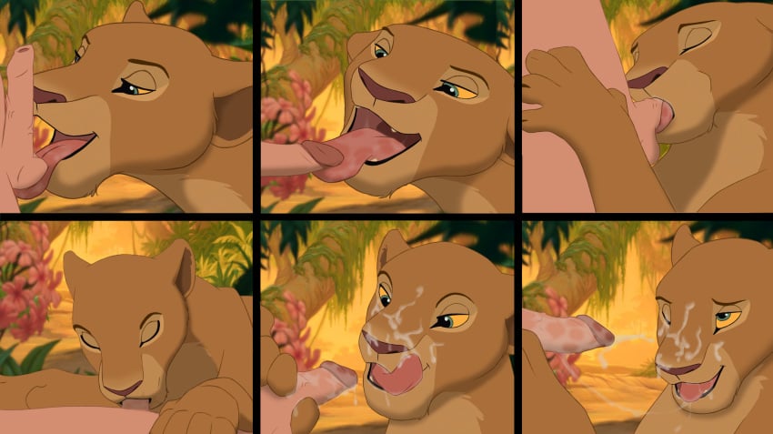 assertive balls blowjob cum cum_in_mouth cum_inside cum_on_face deepthroat disney duo erection feline fellatio fellatio_from_feral female feral fur genitals hair human human_on_feral humanoid_penis interspecies licking_penis lion lioness long_hair male male_human/female_feral male_on_feral mammal nala naughty_face nude open_mouth oral oral_penetration oral_sex penetration penis penis_in_mouth sex smile straight the_giant_hamster the_lion_king throat tongue tongue_out tongue_out_blowjob uncut unseen_male_face zoophilia