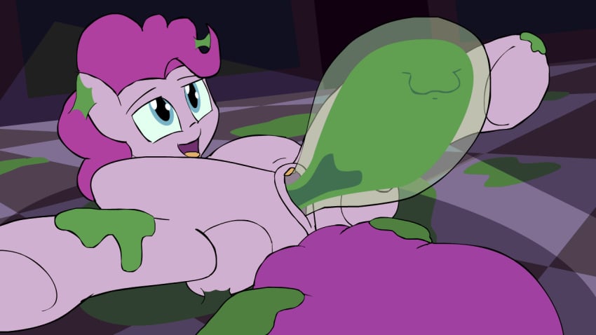 2015 animated anus blue_eyes equine female feral friendship_is_magic goo hair horse kanashiipanda looking_pleasured mammal messy my_little_pony open_mouth penetration pink_hair pinkie_pie_(mlp) pony pussy sex slime solo spread_legs stomach_bulge the_smooze tongue tongue_out unbirthing vaginal_penetration vore