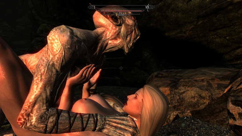 3d 3d_(artwork) bethesda_softworks cum_in_pussy dirty falmer missionary monster nord screenshot skyrim straight the_elder_scrolls zoophilia