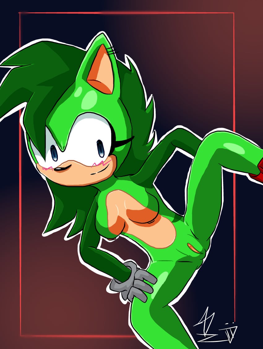 female green_skin sonic_oc yezan_135 youtube_hispanic