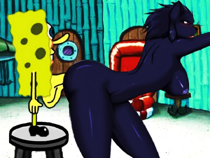 1boy 1girls anal anal_sex anthro ass black_body black_fur chair chair_position chair_sex clairen_(rivals_of_aether) crossover doggy_style doggy_style_position felid felid_humanoid feline feline_humanoid female furry humanoid humanoid_penis interspecies lovers_of_aether male male/female male_penetrating_female marine nude nude_female nude_male panther pantherine penetration penis rivals_of_aether sea_sponge sex spongebob_squarepants spongebob_squarepants_(character) straight straight_sex weird weird_crossover what yellow_body yiff