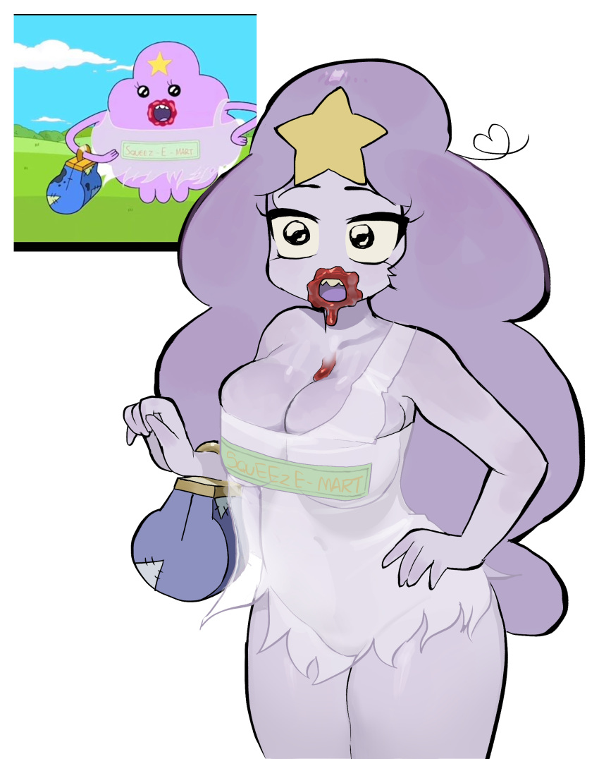 adventure_time female gijinka lumpy_space_princess purple_skin