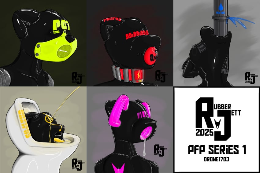 amputee asphyxiation bodily_fluids bodysuit bondage bound breath_play canid canine canis clothing collar disability domestic_dog drone drooling electric gag gagged genital_fluids gimp_mask handle hi_res latex limbless locked mammal mask mustelid otter peeing peeing_on_another perma permanent petplay pipe prisoner roleplay rubberjett saliva shocked skinsuit tight_clothing toilet torture tube urinal urination urine urine_stream watersports