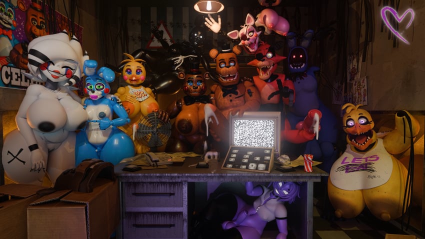 3d 3d_(artwork) absurd_res animal_genitalia animal_penis animatronic anonymousfm anthro areola ass avian balls beak bear big_breasts bird blue_body bodily_fluids bow_(feature) bow_accessory bow_ribbon bow_tie breast_size_difference breasts brown_body canid canine canine_genitalia canine_penis chicken clothing cum digital_media_(artwork) equine_genitalia equine_penis erection female femboy five_nights_at_freddy&#039;s five_nights_at_freddy&#039;s_2 fox fredina&#039;s_nightclub futanari galliform gallus_(genus) genital_fluids genitals green_eyes group hair hat headgear headwear herm hi_res huge_breasts human humanoid_genitalia humanoid_penis hybrid_genitalia hybrid_penis intersex knot knotted_equine_penis knotted_penis lagomorph leporid looking_at_viewer machine male mammal mangle_(fnaf) marie_(cryptiacurves) marionette_(fnaf) micropenis mishuyuu nipples nude open_mouth penis penis_size_difference phasianid puppet_(cally3d) puppet_(fnaf) purple_body purple_guy_(fnaf) pussy rabbit robot runaboo_chica scott_cawthon scottgames shadow_bonnie_(fnaf) size_difference small_penis smile teeth text thick_thighs topwear toy_bonnie_(fnaf) toy_chica_(fnaf) toy_freddy_(fnaf) white_body william_afton william_afton_(fnaf) withered_bonnie withered_chica_(fnaf) withered_foxy_(fnaf) withered_freddy_(fnaf) yellow_body yellow_eyes