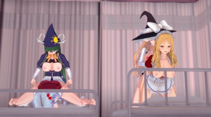 3d artist_name doggy_style face_down_ass_up futanari group_sex intersex marisa_kirisame mima shinki_(touhou) tagme touhou yone-chan_(gdssfjkkeefhsed) yumeko_(touhou)
