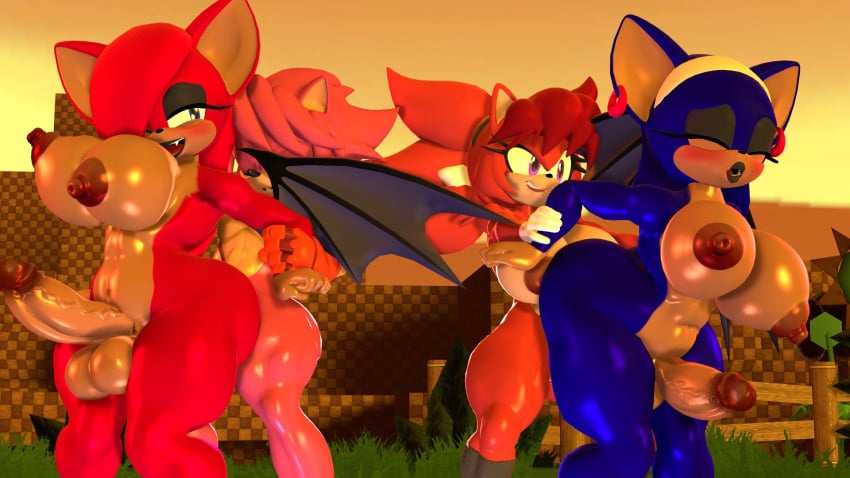 3d anthro big_breasts blackchaos64 breasts futa_on_futa futanari intersex large_breasts male male_on_futa mobian_(species) sonic_(series) sonic_oc sonic_the_hedgehog_(series) tagme valencia_the_bat valentina_the_bat