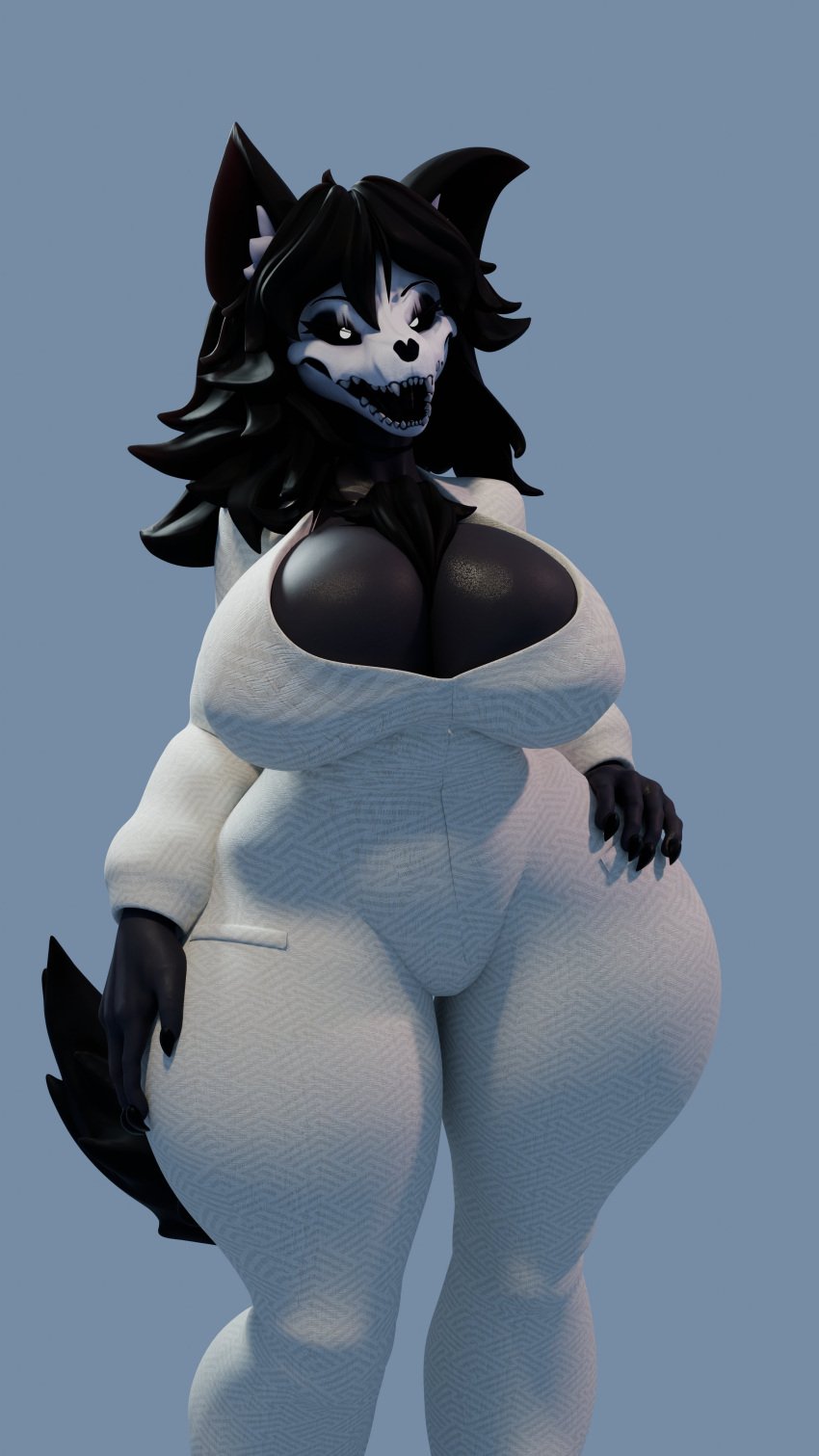 1girls 3d big_breasts furry huge_breasts mal0 malo nikto_ghost scp-1471 scp-1471-a scp_foundation skull_head thick_thighs voluptuous_female