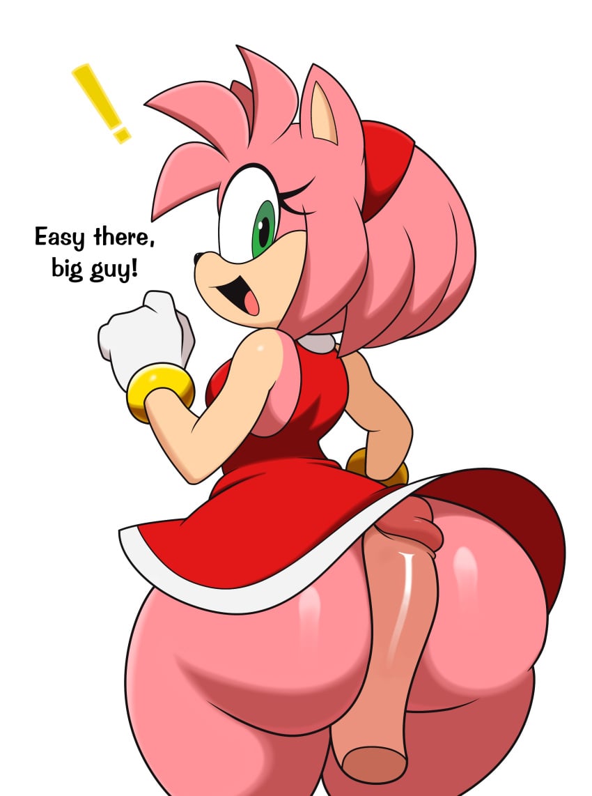 1boy 1boy1girl 1girls amy_rose ass_job big_ass big_butt big_penis bubble_ass bubble_butt english_text furry green_eyes jutsapostion looking_back penis_in_ass pink_body pink_hair saga short_dress sonic_(series) sonic_the_hedgehog_(series) tagme text thick_thighs