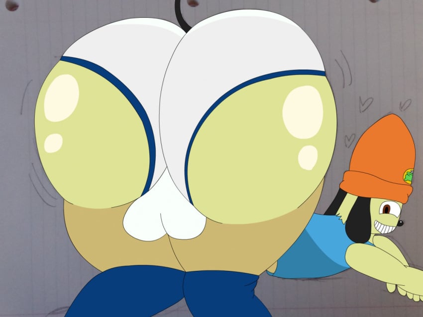 ballsack big_butt pants_down parappa_the_rapper white_underwear