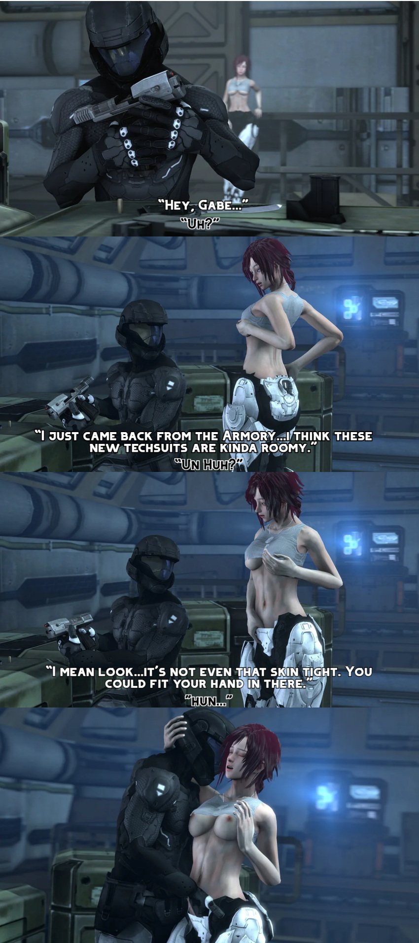 1boy 1girls boobs bravo44 comic comic_panel edit fingers halo_(series) nipples odst rookie425 source_filmmaker spartan_iv_(halo) tagme vella_(vindictus) vindictus