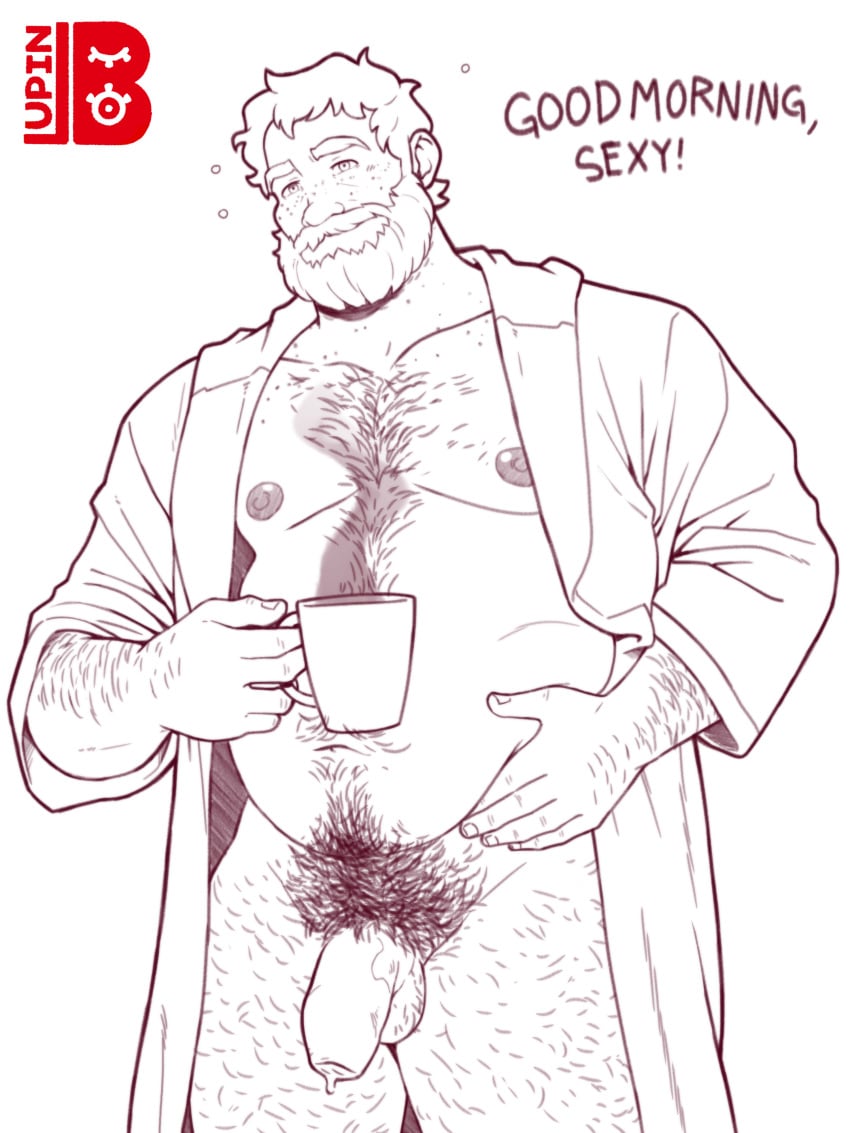 balls bara beard brian_harding chubby daddy dilf dream_daddy:_a_dad_dating_simulator hairy_chest lupin_barnabi male male_nipples male_only male_pubic_hair manly mature_male muscular_male nipples penis