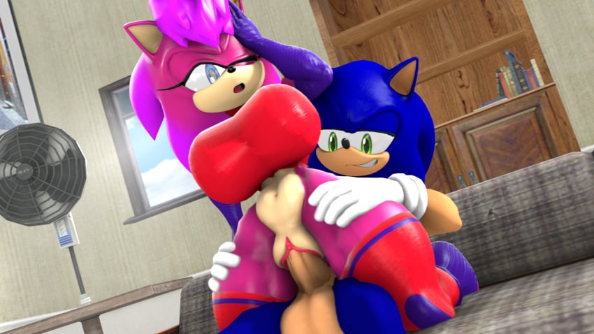 3d_(artwork) anthro ass blue_body breasts cowgirl_position digital_media_(artwork) duo female from_front_position genitals hair hi_res incest_(lore) magenta_fur male male/female nackey on_bottom on_top penetration penis pink_hair sega sex sonia_the_hedgehog sonic_the_hedgehog sonic_the_hedgehog_(series) sonic_underground the_nacker vaginal_penetration vaginal_penetration vein veiny_penis