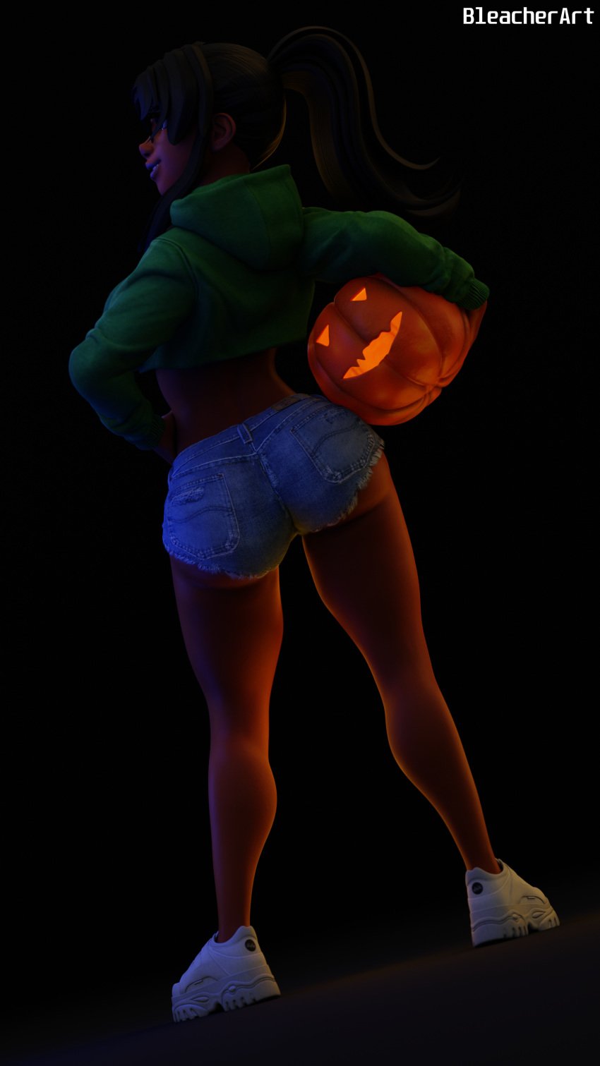 1female 1girls 2024 3d 3d_(artwork) 3d_model 3d_render alternate_version_at_source alternate_version_available andavaverse ass ass_focus big_ass big_breasts big_butt big_thighs bleacherart breasts butt_focus clothed clothed_female clothing dark-skinned_female dark_body dark_hair dark_skin ester_figueroa hair halloween halloween_theme hispanic hoodie jack-o'-lantern jean_shorts jeans latina latina_female looking_away looking_pleasured partially_clothed partially_clothed_female partially_nude pony_tail ponytail pumpkin pumpkin_head shorts shortstack solo solo_female solo_focus tan tan_body tanned tanned_body tanned_female tanned_girl tanned_skin titjob