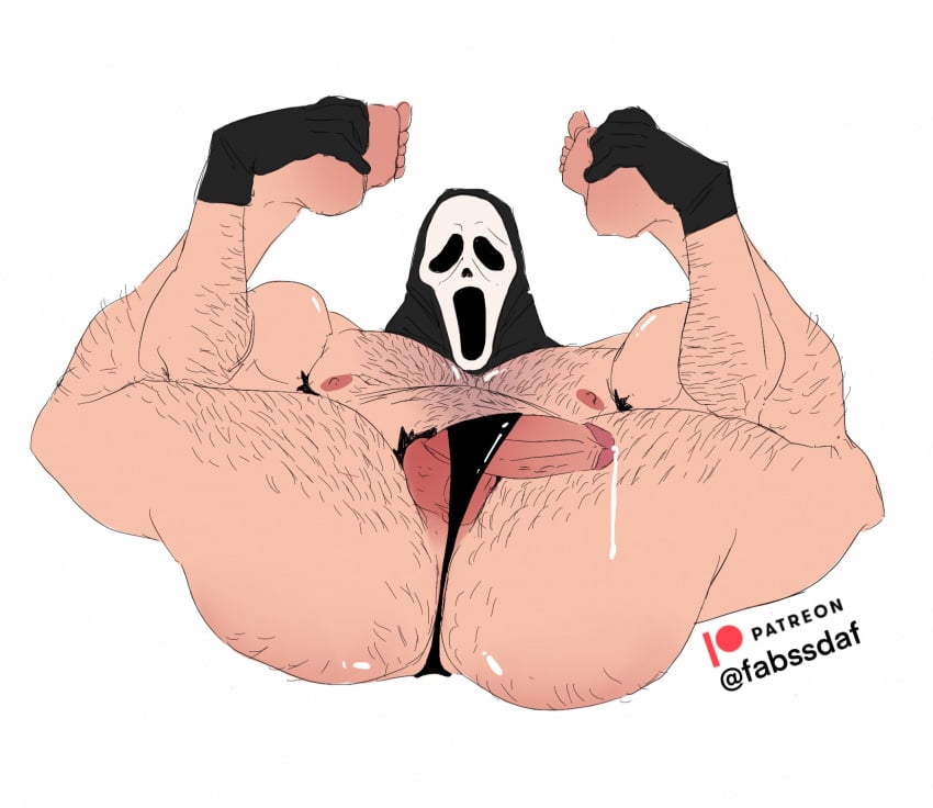 ass ass_focus fabssdaf gay ghostface ghostface_(scream) hairy hairy_ass hairy_male horror_(theme) horror_movie male male_only scream_(franchise) solo_male thong underwear