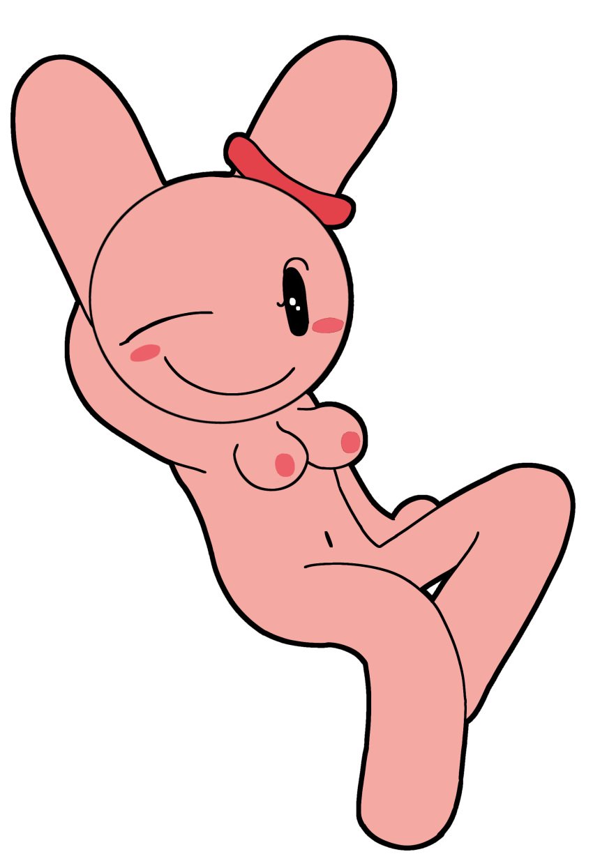 anthro breasts bunny_maloney candy_bunny female female_only furry furry_female furry_only looking_at_viewer nipples pink_nipples rabbit rabbit_ears tagme transparent_background