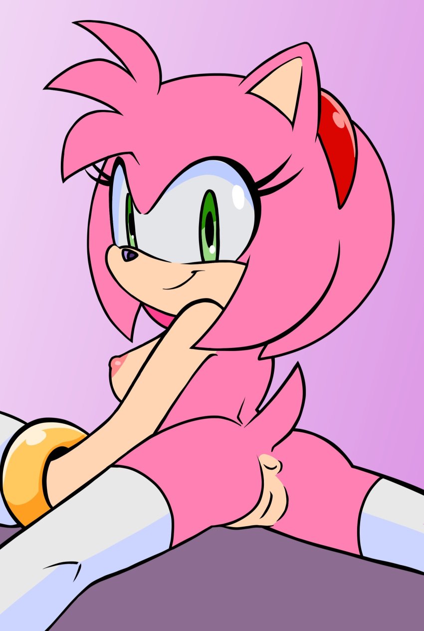 1girls amy_rose anus ass breasts female furry pussy randomguy999 sega sonic_(series) sonic_the_hedgehog_(series) thighhighs