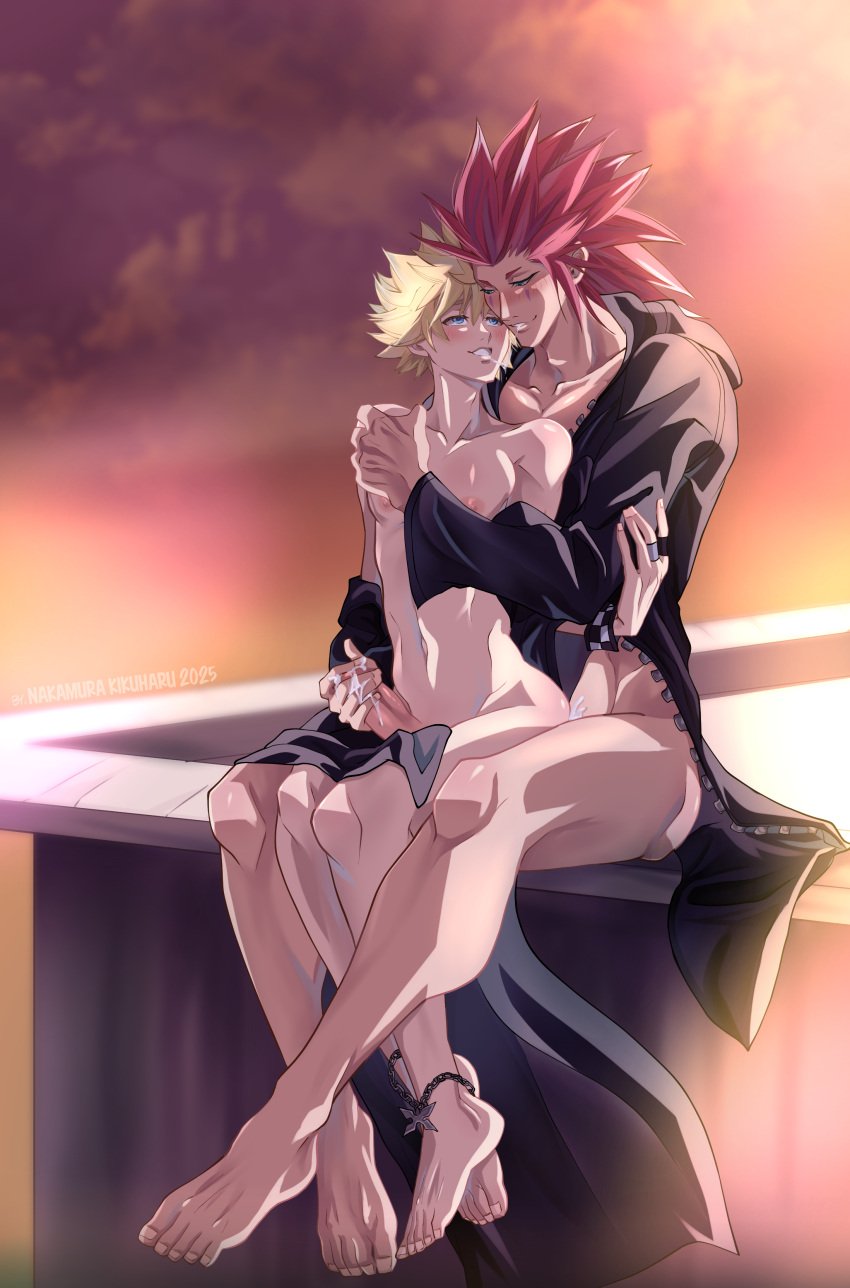 anal_sex anime axel bl fapping gay kingdom_hearts kingdom_hearts_358/2_days roxas yaoi