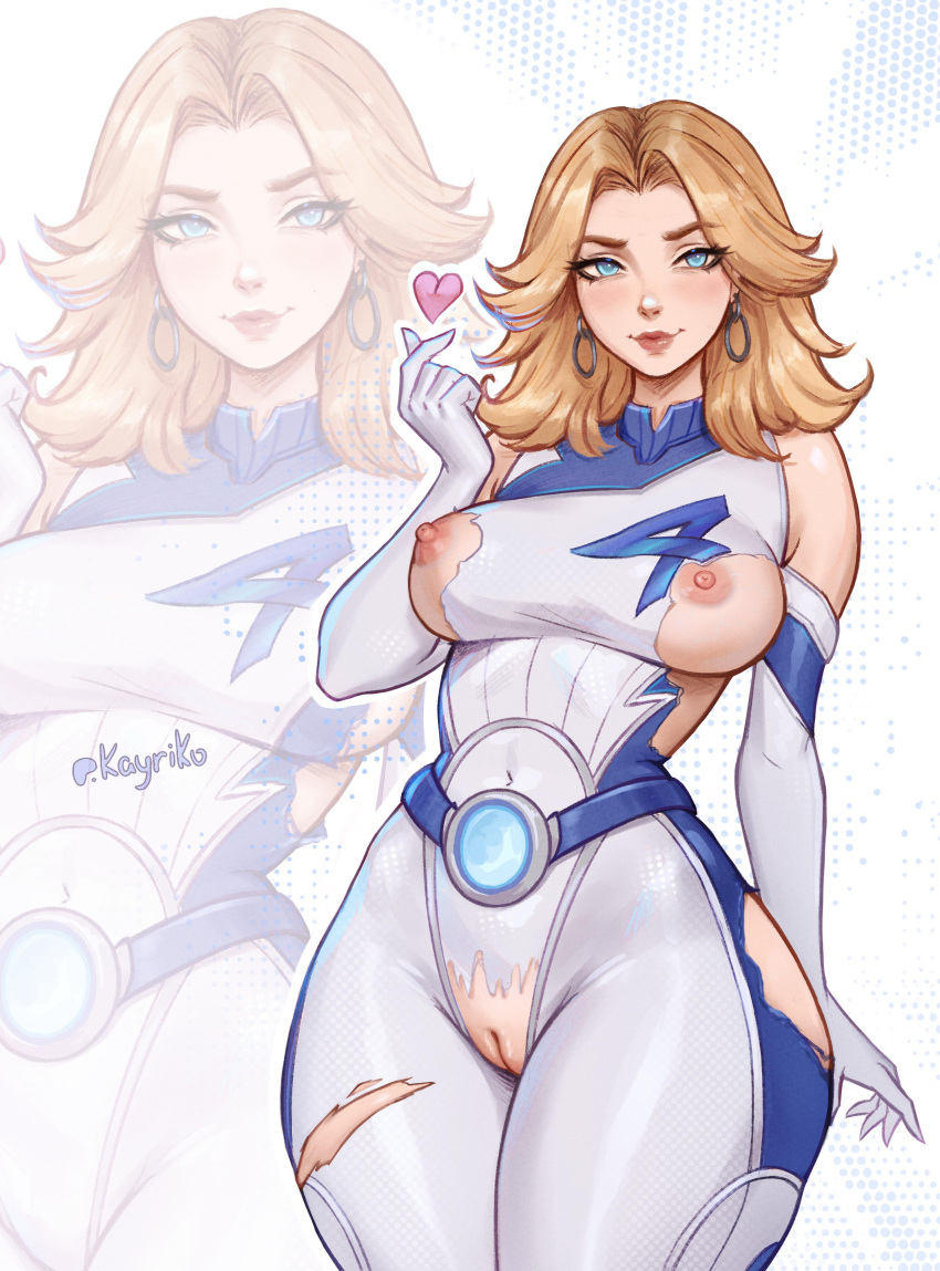 blonde_hair breasts invisible_woman_(marvel_rivals) kayav kayriko marvel marvel_rivals pussy