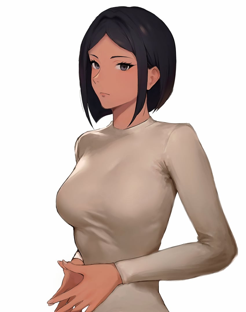 dark_skin fanart looking_at_viewer monster_girl neitheyagi sfw spider_girl sweater