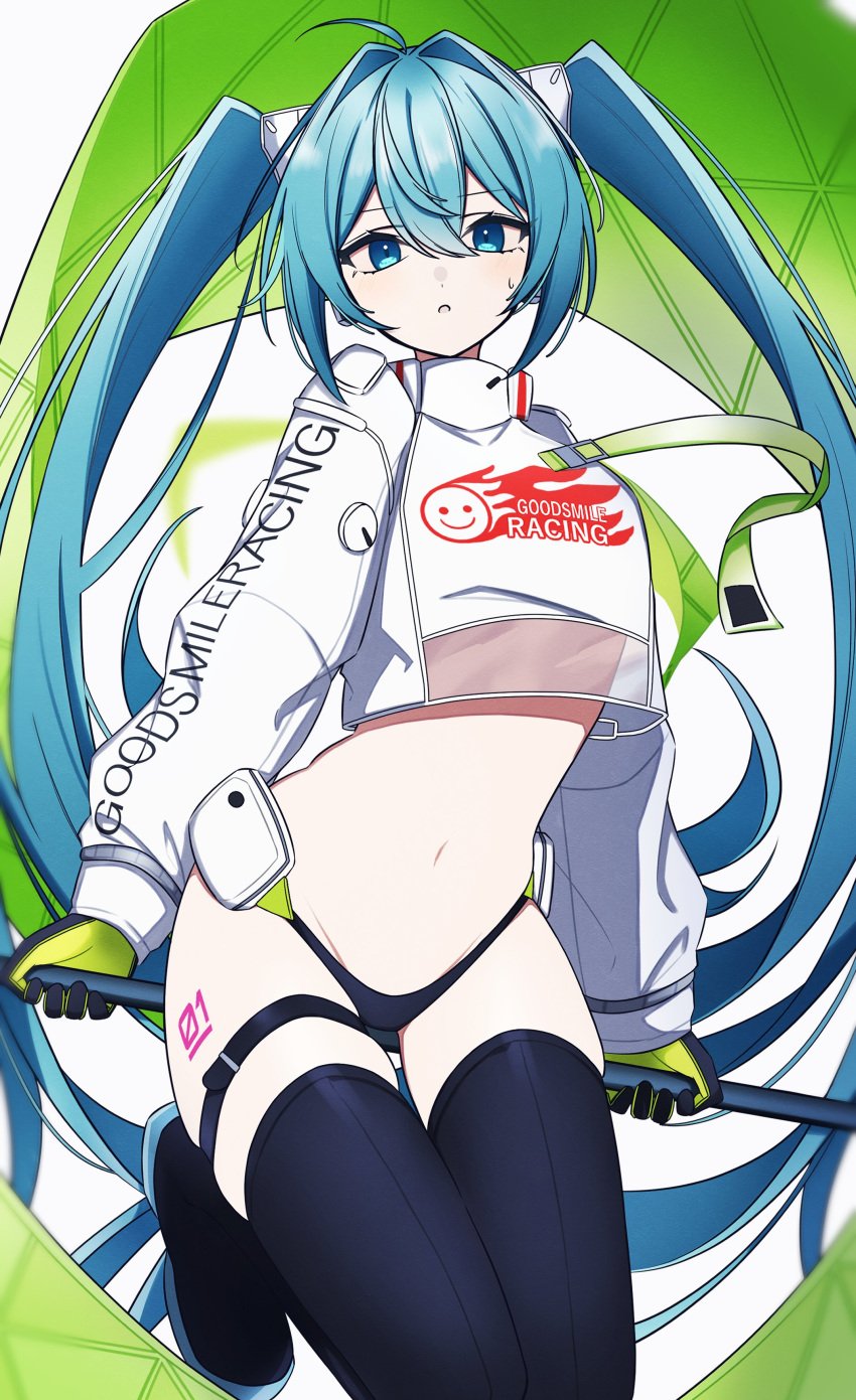 alternate_costume artist_request hatsune_miku nanashnojo panties racing_miku tagme vocaloid