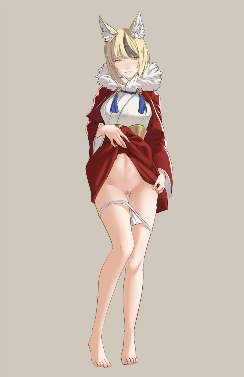 blonde_hair female female_focus fire_emblem fire_emblem_fates fox_ears pomelomelon selkie_(fire_emblem) tagme