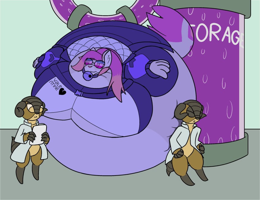 anonimum big_breasts blueberry blueberry_inflation body_inflation breasts female full_body_inflation furry huge_breasts inflation tagme