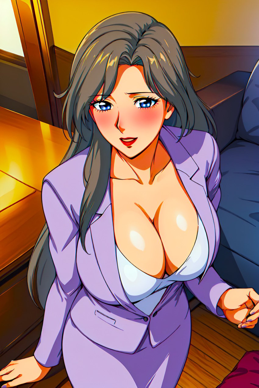 ai_generated big_breasts breasts business_suit business_woman chibo dress fujino_ninno junonboy mature mature_female mature_woman milf mommy mother mother_knows_breast skirt