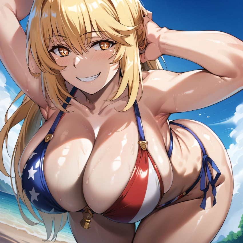 1girls ai_generated alternate_breast_size american_flag_bikini ass ass_focus big_breasts bikini blowjob bostin breasts busty cowgirl_position cum cum_in_mouth cum_in_pussy cum_inside curvaceous curvy curvy_body curvy_female curvy_figure doggy_style fellatio female from_behind_position huge_breasts irrumatio large_breasts missionary_position nipples pussy_focus reverse_cowgirl_position shokuhou_misaki spooning spread_legs sweat sweating sweaty sweaty_body sweaty_breasts swimwear thick_thighs thighs to_aru_kagaku_no_railgun to_aru_majutsu_no_index voluptuous