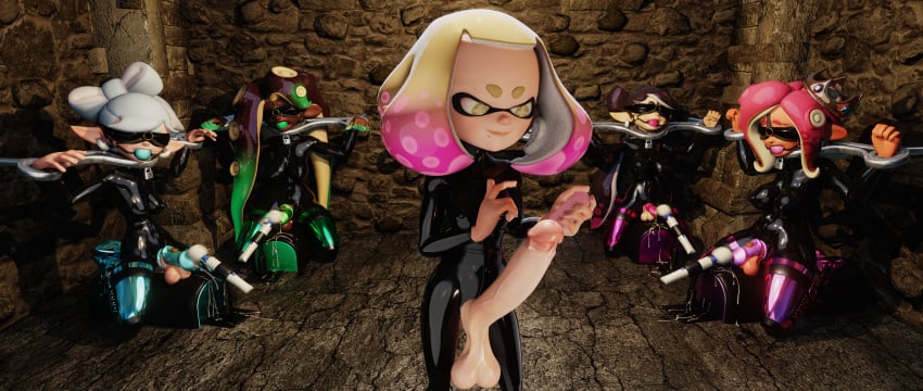 3d 3d_(artwork) 5futas agent_8_(splatoon) athena_shinzō ball_gag balls blender blender_(software) blindfold blindfolded bondage bound breasts caged callie_(splatoon) chastity chastity_cage chastity_device cum cumming_together dominant_female dominant_futanari dungeon femdom femsub futa_only futadolly futadom futanari futasub gag gagged hitachi_magic_wand latex latex_suit leaking_cum marie_(splatoon) marie_(wo262) marina_(splatoon) marina_(wo262) multiple_girls multiple_subs nintendo pearl_(splatoon) petplay remote_control_vibrator restrained rubber small_breasts small_but_hung small_dom_big_sub splatoon sybian tentacle vibrator